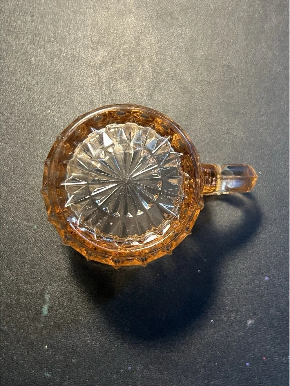 Jeannette Glass 1940s Cream Sugar Set Windsor Diamond Pink Depression Glass